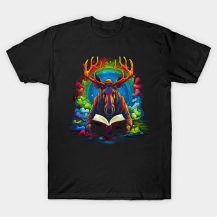 Moose Reads Book T-Shirt